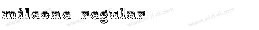 milcone regular字体转换